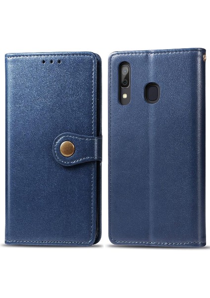 Samsung Galaxy A20 Deri Kılıf Kapak Kapak Zarif Iş Için Kılıf (Yurt Dışından)