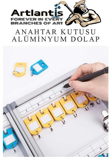 Kilitli Anahtar Kutusu 120 Li 1 Paket Anahtar Dolabı Alüminyum Gövde Otel Otopark Apart Anahtarlık Dolap fiyatları