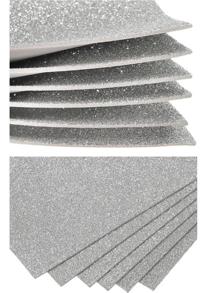 Gümüş Gri Silver Simli Eva 50X70 cm 2 Adet Simli Eva Süngeri Okul Kreş Anasınıfı Elişi Etkinlikleri fiyatları