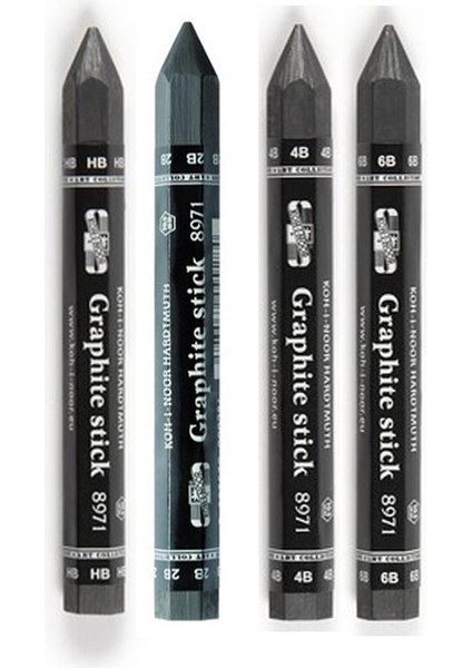 Jumbo Graphite Stick Hb 2b 4b 6b 1 Adet Agaçsız Kalın Grafit Füzen Kömür Kalem Karakalem