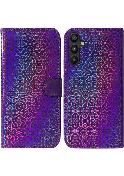 Samsung Galaxy A54 5g Premium Pu Deri Standı Tutucu Glitter (Yurt Dışından)