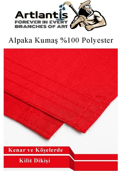 Bayrak 60X90 cm Türk Bayrağı Kumaş 1 Adet Alpaka Kumaş Bez Bayrak Kaliteli Türk Bayrağı Kırmızı Beyaz Bayrak