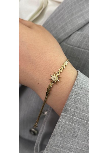 14 Ayar Spor Yıldız Model Bileklik 6.21 Gram 18 cm Uzunluk