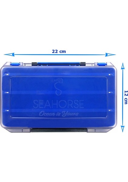 Sea Horse Lure Box Anti Uv 21CM Çift Taraflı Balıkçı Kutusu