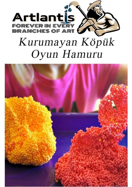 Köpük Hamur 5 Renk 5 gr 1 Paket Kurumayan Köpük Oyun Hamuru Hafif Yumuşak Hamur Okul Öncesi Anasınıfı Kreş Etkinlikleri