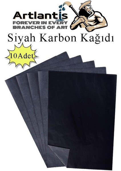 Siyah Karbon Kağıdı A4 10 Adet 21X29,7 cm Kopya Kağıdı Transfer Kağıdı Renkli Karbon Kağıdı