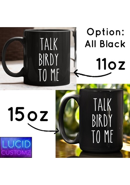 Benimle Birdy Konuş Kupa, Kuş Sevgilisine Hediye, Komik Kuş Kupa, Kuş Gözlemi Ingilizce Kupa modelleri