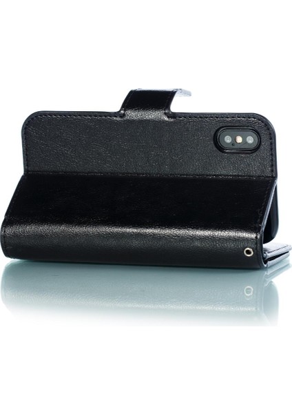 IPhone X/xs Cüzdan Manyetik Pu Deri Kickstand 9 Kart Yuvaları (Yurt Dışından)