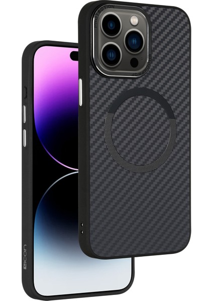iPhone 14 Pro Max Magsafe Karbon Fiber Dokulu Tpu+Pc Telefon Kılıfı ile Uyumlu (Yurt Dışından) modelleri