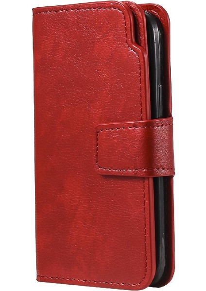 IPhone 12 Için Kılıf Mini Pu Deri Kickstand 9 Kart Yuvaları Manyetik Cüzdan (Yurt Dışından) fırsatları