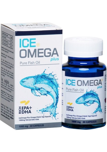 Ametis Ice Omega Plus Balık Yağı Kapsülü 1000mg 30 Kapsül