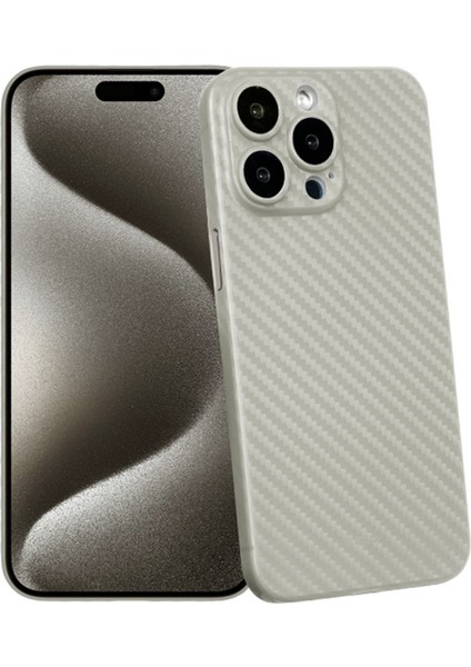 iPhone 15 Pro Max Karbon Fiber Dokulu Telefon Kılıfı (Yurt Dışından) fiyatları