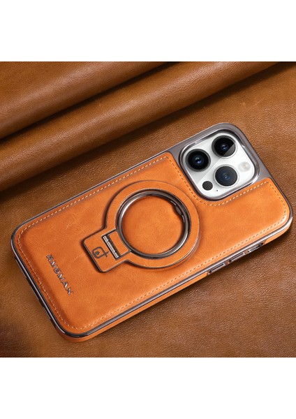 iPhone 14 Pro Max Manyetik Elektroliz Kaplama Kickstand Telefon Kapağı (Yurt Dışından) modelleri