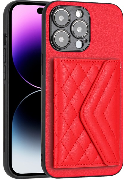 iPhone 14 Pro Max Deri+Tpu Darbeye Dayanıklı Telefon Kılıfı (Yurt Dışından)