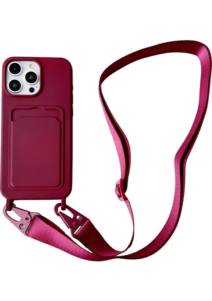 iPhone 15 Pro Max Geniş Ipli Düşmeye Dayanıklı Sıvı Silikon Kapak (Yurt Dışından)