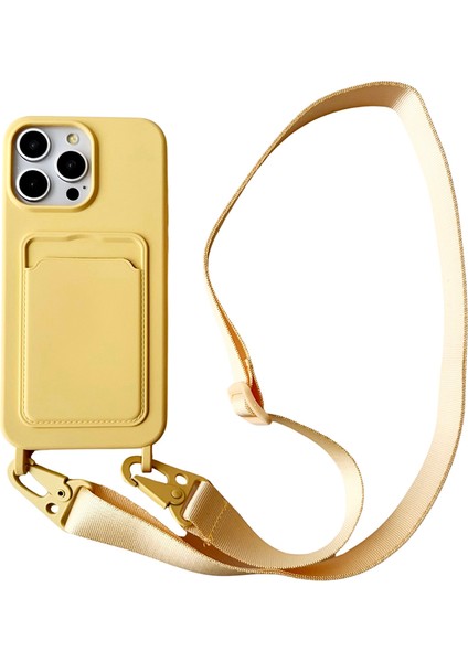 iPhone 15 Pro Max Geniş Ipli Düşmeye Dayanıklı Sıvı Silikon Kapak (Yurt Dışından)