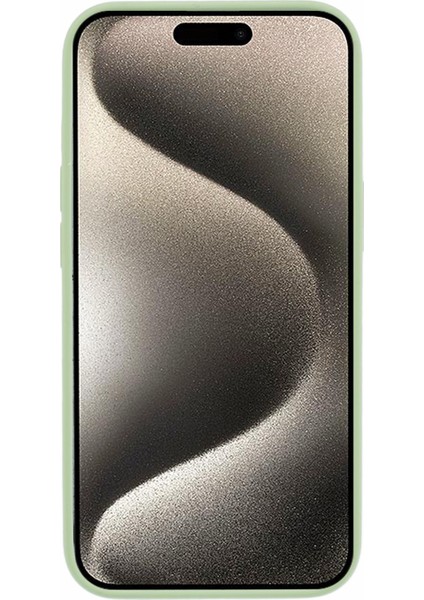 iPhone 15 Tpu+Silikon Kumaş Astarlı Manyetik Telefon Kılıfı (Yurt Dışından)