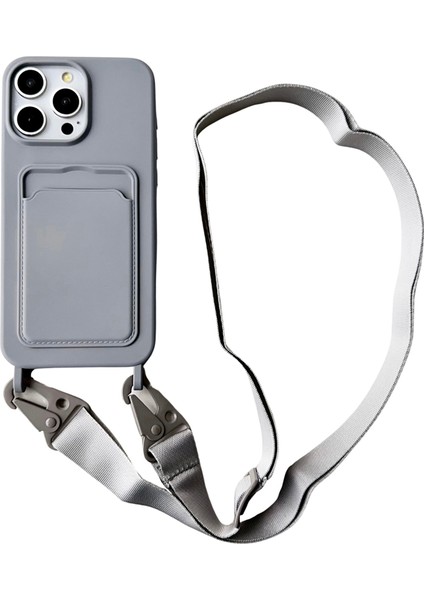 iPhone 15 Pro Max Geniş Ipli Düşmeye Dayanıklı Sıvı Silikon Kapak (Yurt Dışından)