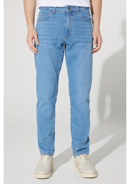 ALTINYILDIZ CLASSICS Erkek Açık Mavi Comfort Fit Rahat Kesim %100 Pamuk Esnek Denim Jean Kot Pantolon