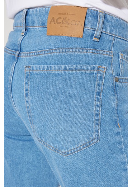 ALTINYILDIZ CLASSICS Erkek Açık Mavi Comfort Fit Rahat Kesim %100 Pamuk Esnek Denim Jean Kot Pantolon