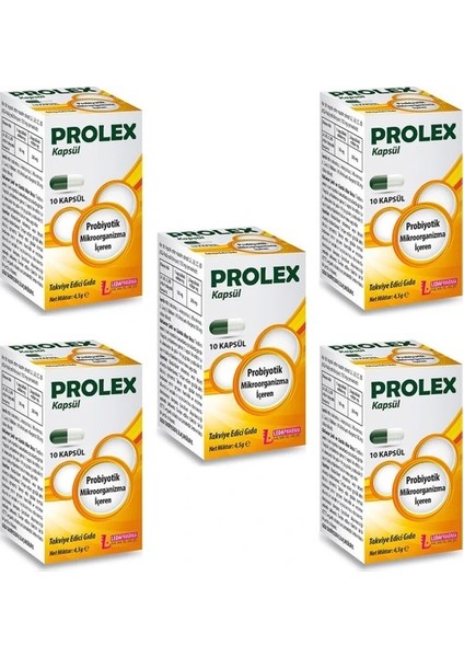 Probiyotik Ledapharma Prolex 10 Kapsül 5 Adet