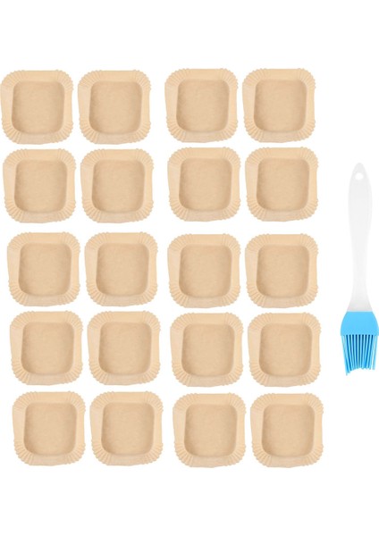 50 Adet Hava Fritöz Parşömen Kağıdı Yağ Fırçalı Hava Fritöz Gömlekleri Kare 6.3 Inç Tek Kullanımlık Pişirme Kağıdı Hava Fritöz Levhalar (Yurt Dışından) fiyatları