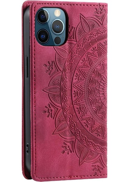 IPhone 12/12 Için Kılıf Pro Yan Toka Pu Deri Darbeye Kapak Çevirin (Yurt Dışından)