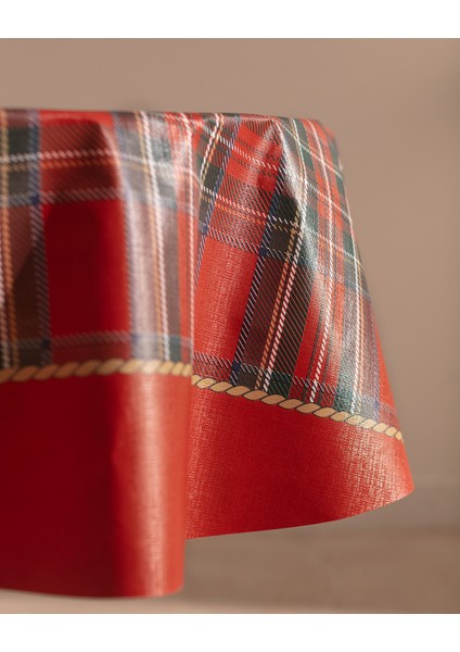 Andray Pvc Masa Örtüsü - Kırmızı - 140 cm fırsatları