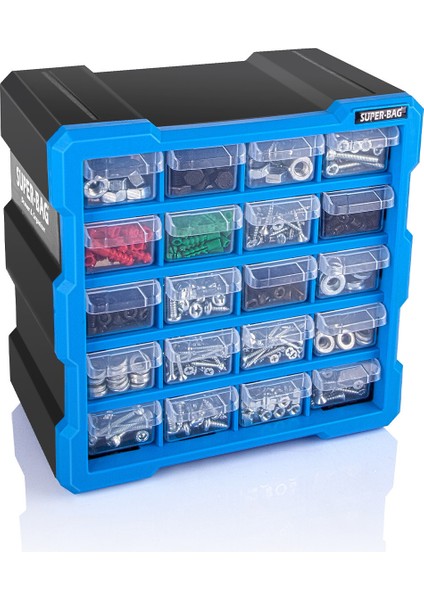 ASR-6006 Super Bag Monoblok 20 Çekmeceli Organizer Seti fiyatları