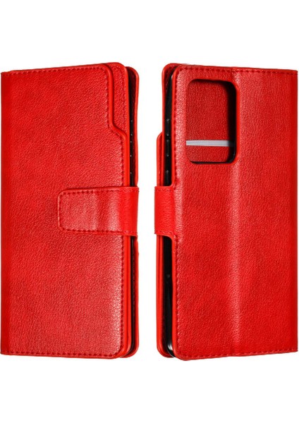 Samsung Galaxy S20 Ultra 9 Kart Yuvaları Manyetik Kickstand Pu (Yurt Dışından)