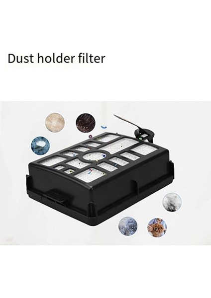 6 Adet Uygun Süpürme Robotu AV2501S AV2501AE RV2502AE RV2520AOUS Yedek Parça Yedek Siyah Filtre (Yurt Dışından)