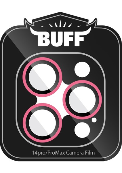 Buff iPhone 14 Pro Max / 14 Pro Neon Metal Lens Koruyucu Pink modelleri