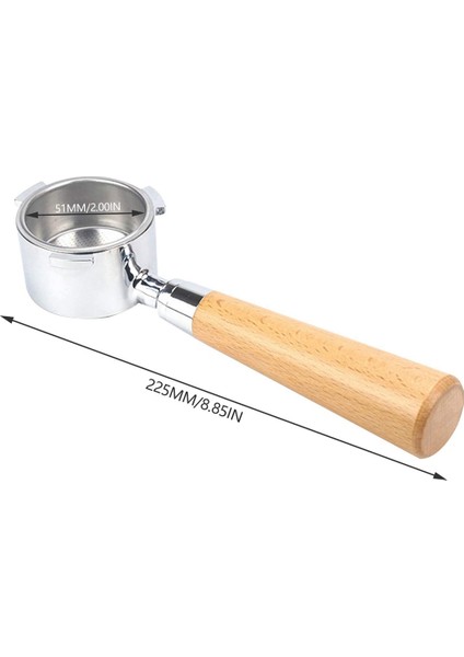 EC680 / EC685 Için 51MM Kahve Dipsiz Filtre, Filtre Sepetli Çıkarılabilir Dipsiz Filtre Tutucu (Yurt Dışından)