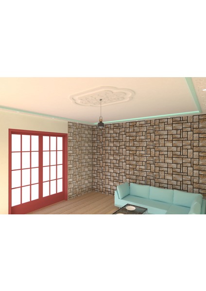 Lamba Tavan Göbeği DC-02-Dikdörtgen-125 cm x 86 cm