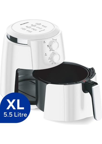 Beyaz Xl Fastfryer (Yağsız Fritöz Airfryer) Haf-01