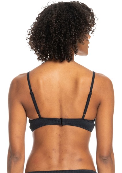 Rib Roxy Love The Surf Knot Kadın Siyah Bikini Üst fırsatları