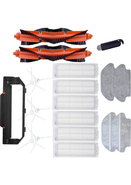 20 Adet Mi Robot Vakum Paspas Pro P Temizlik Robotu STYTJ02YM Için Uygun, Ana Yan Fırça Hepa Filtre Paspas (Yurt Dışından)