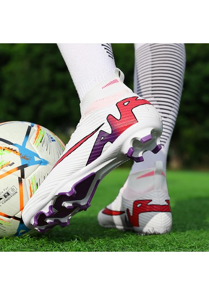 Erkek Fg/ag Futbol Ayakkabısı Spor Ayakkabı Krampon Futsal Futbol Ayakkabısı Çocuk Erkek Çocuk (Yurt Dışından)