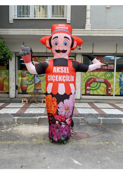 3 Metre Çiçekçi Model Gel Gel Balon