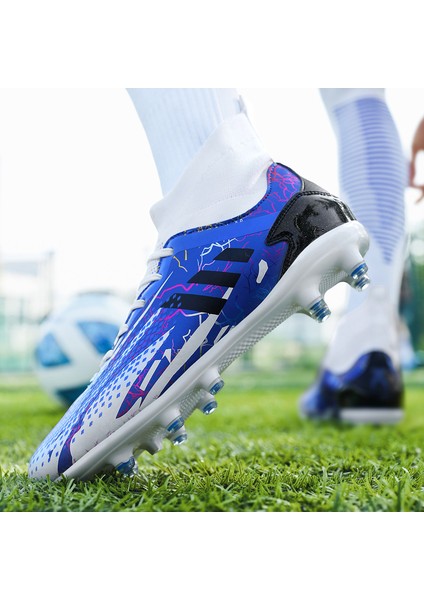 Erkekler ve Erkek Futbol Profilli Futbol Ayakkabısı Uzun Sivri Açık Hafif Yüksek Ayak Bileği Spor Ayakkabı (Yurt Dışından) fırsatları