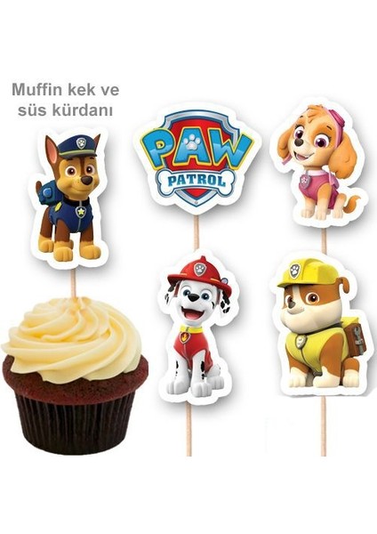 Paw Patrol Şekilli Kürdan (10 Adet)