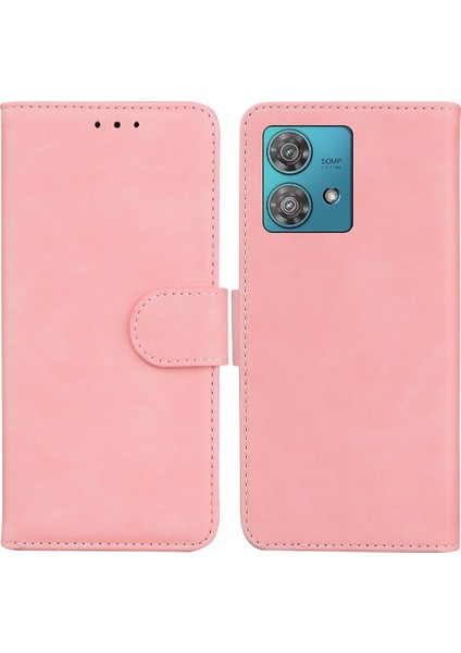 Motorola Kenar 40 Neo Standı Tutucu Kart Yuvası Premium Pu Için Flip Case (Yurt Dışından)
