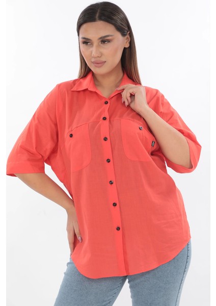 %100 Cotton Büyük Beden Gömlek