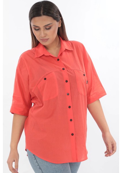 %100 Cotton Büyük Beden Gömlek modelleri