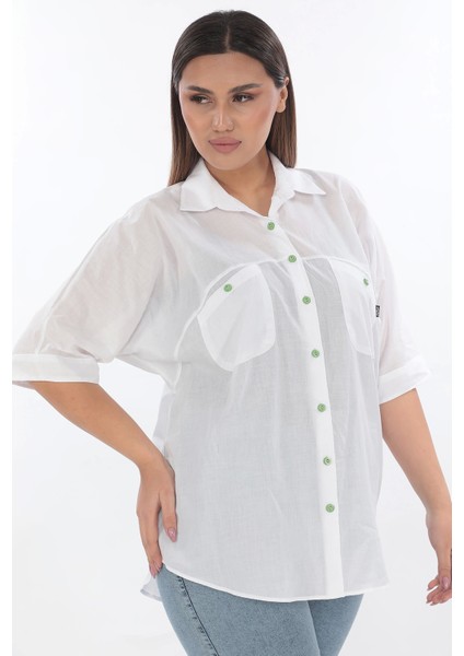 %100 Cotton Büyük Beden Gömlek