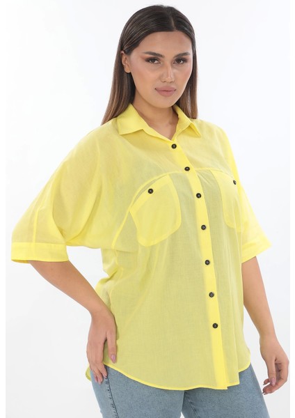 %100 Cotton Büyük Beden Gömlek