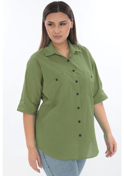 %100 Cotton Büyük Beden Gömlek