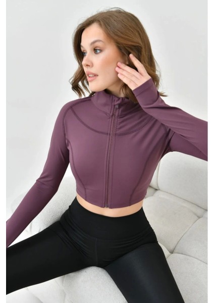 Kadın Crop Spor Ceket