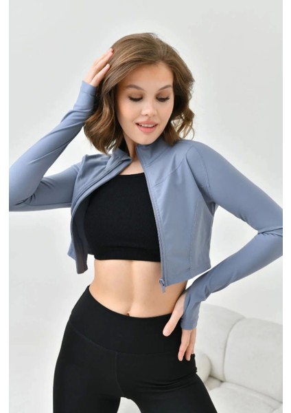 Kadın Crop Spor Ceket fiyatları