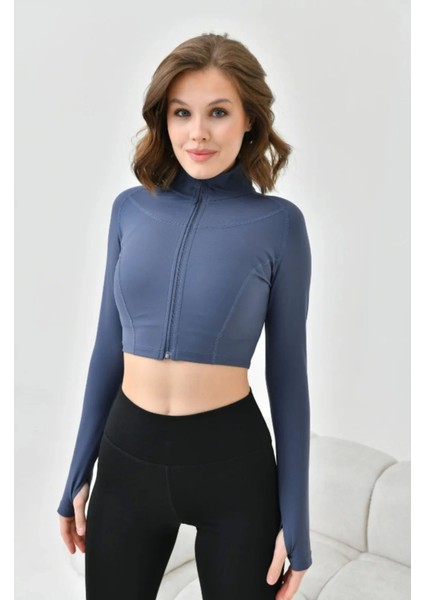 Kadın Crop Spor Ceket